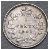Canada 5 Cents 1899