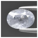 1.30ct 7x5mm Oval Natural Light Blue Sapphire - He