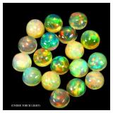 Round AAA Floral Flash Play Of Color Crystal Fire
