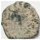 Medieval 1300s Islamic coin AE Fals 20mm