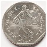 France 1980, 2 FRANCS coin 26.5mm