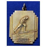 c1920-40 Birks Art Deco Cross Country Skiing Medal