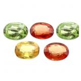 1 ctw Sapphire 5 Loose Stones