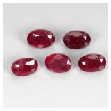 Oval Cut Natural Heated Top Blood Red Ruby Madagas