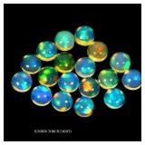 Round AAA Floral Flash Play Of Color Crystal Fire