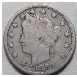 USA Liberty Head 5 Cents 1883