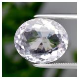 3.97ct 11.6x9.8mm VS Oval Natural Light Purple Ame