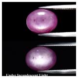 6.26ct Oval Pink Purple 6 Ray Star Sapphire - Heat
