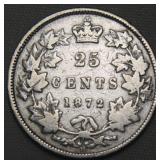 Canada 25 Cent 1872H