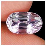 Oval Cut Natural Unheated Top Pink Kunzite Afghani