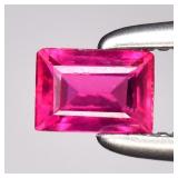 0.16ct VS Baguette Natural Purplish Pink Tourmalin