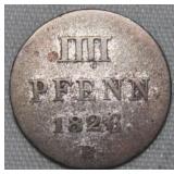 German States Hannover 1826B  4 Pfennig