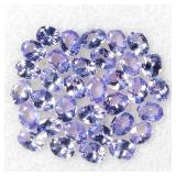 Oval Natural Unheated Violet Blue Tanzanite 34pcs