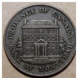 Canada PC-1B3 1844 Bank of Montreal 1/2 Penny Toke