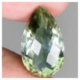 Pear Cut Natural Top Rich Green Amethyst Brazil 12