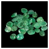 Oval Cut Natural Unheated Green Emerald Brazil 32p