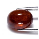 5.43ct 10x8mm Oval Cabochon Natural Orange Spessar