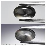 1.36ct 8.3x5.3mm Oval Natural Deep Purple Cat's Ey