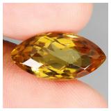 Marquise Cut Natural Unheated Top Yellow Citrine B