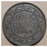 Canada Large Cent 1882H Obv1