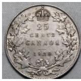 Canada 25 Cent 1920