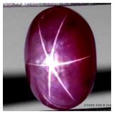 Oval Cab 100% Natural Red 6 Rays Star Ruby Africa