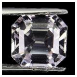 Octagon Cut Natural Unheated Top Pink Kunzite Afgh