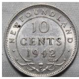 Canada Newfoundland 10 Cents 1942c