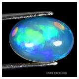 Oval AAA Floral Flash Play Of Color Crystal Fire O