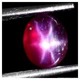 Oval Cab 100% Natural Red 6 Rays Star Ruby Africa