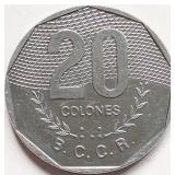 Costa Rica 1983, 20 COLONES coin 31mm