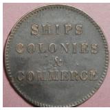 Canada PE-10-31 Ships Colonies & Commerce Token  B