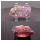 39.38ct 31.5x17.5mm Rough Natural Purple Red Ruby