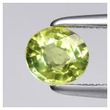 0.41ct 5x4.5mm Oval Natural Green Tourmaline - Unh