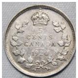 Canada 5 Cents 1920