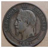 France 10 Centimes 1861K
