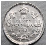 Canada 5 Cents 1913