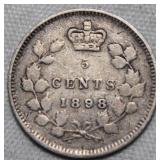 Canada 5 Cents 1898