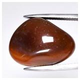 28.60ct Free Form Cabochon Natural Orange Brown Ch