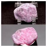 34.15ct 23.3x20mm Rough Natural Pink-Purple Sapphi