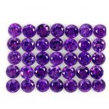Round Cut Natural Top Purple Amethyst Uruguay Lot