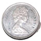 Silver 1968 Canada 25ï¿½ Coin