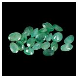Oval Cut Natural Unheated Green Emerald Brazil 20p