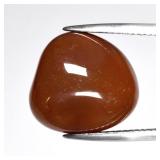 17.51ct Free Form Cabochon Natural Brownish Orange