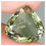 Heart Natural Top Rich Green Amethyst Brazil 11.46