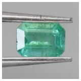 Emerald Cut Natural Unheated Top Green Emerald 0.5