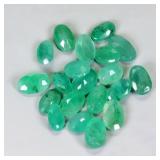 Oval Natural Unheated Green Emerald Brazil 20pcs 4
