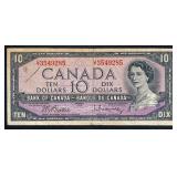 1954 Canadian $10 Banknote