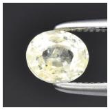 0.59ct 5x4.3mm Oval Natural Yellow Sapphire - Unhe