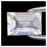 0.42ct Baguette Natural Rainbow With Luster Moonst